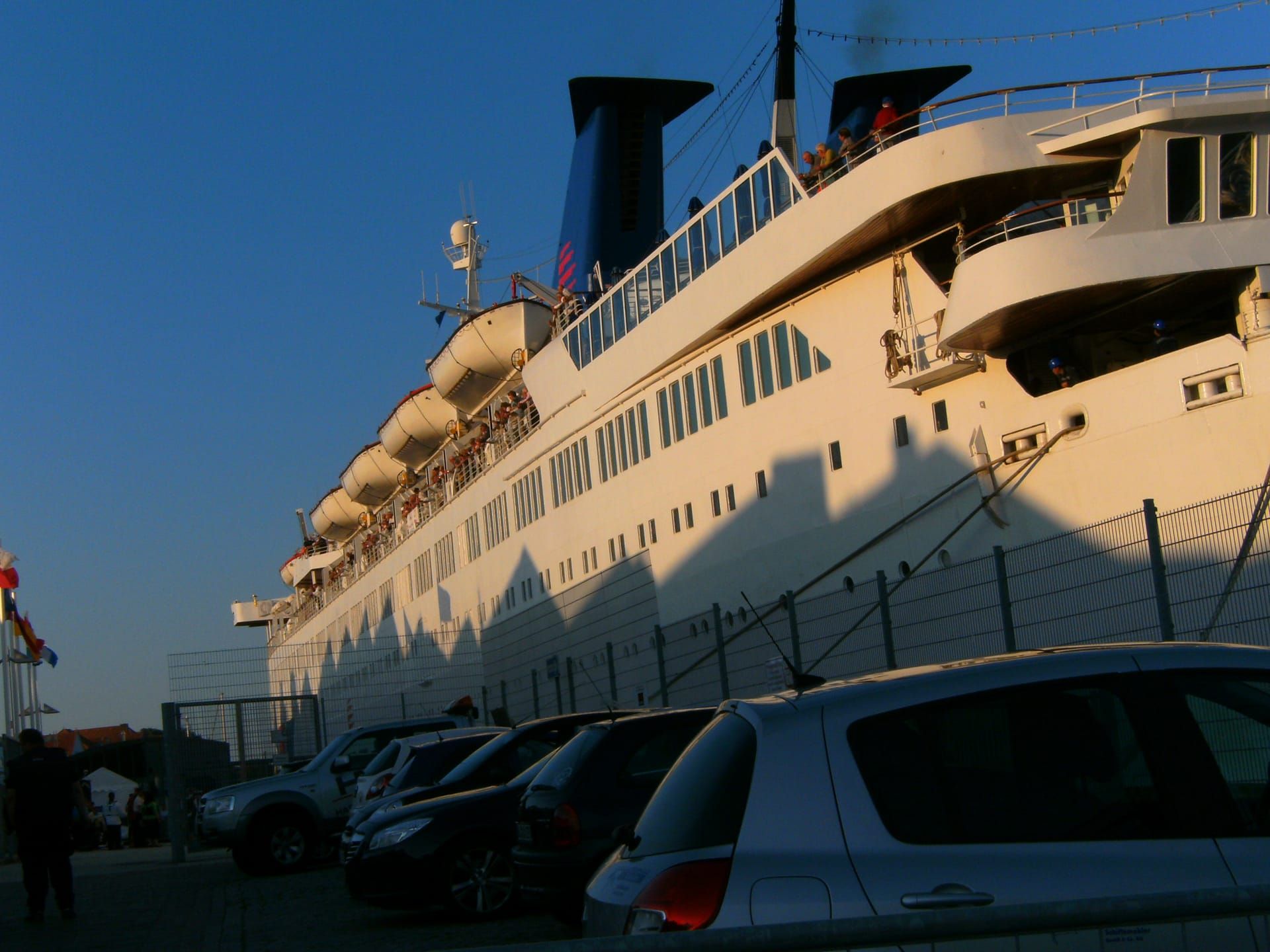 A cruise ship at the Ostpreußenkai in Travemünde