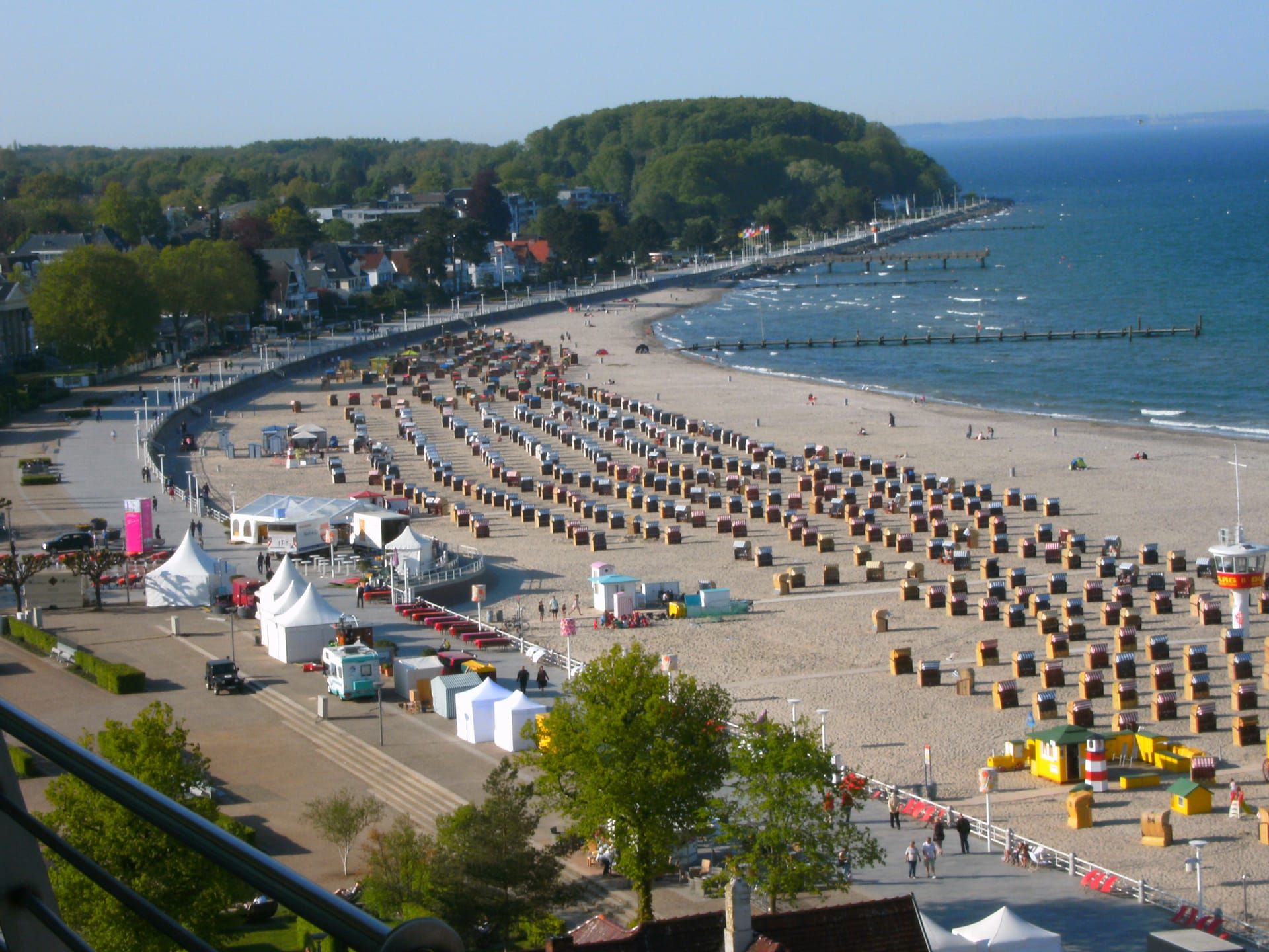 Die Ostsee vor Travemünde an der Lübecker Bucht
