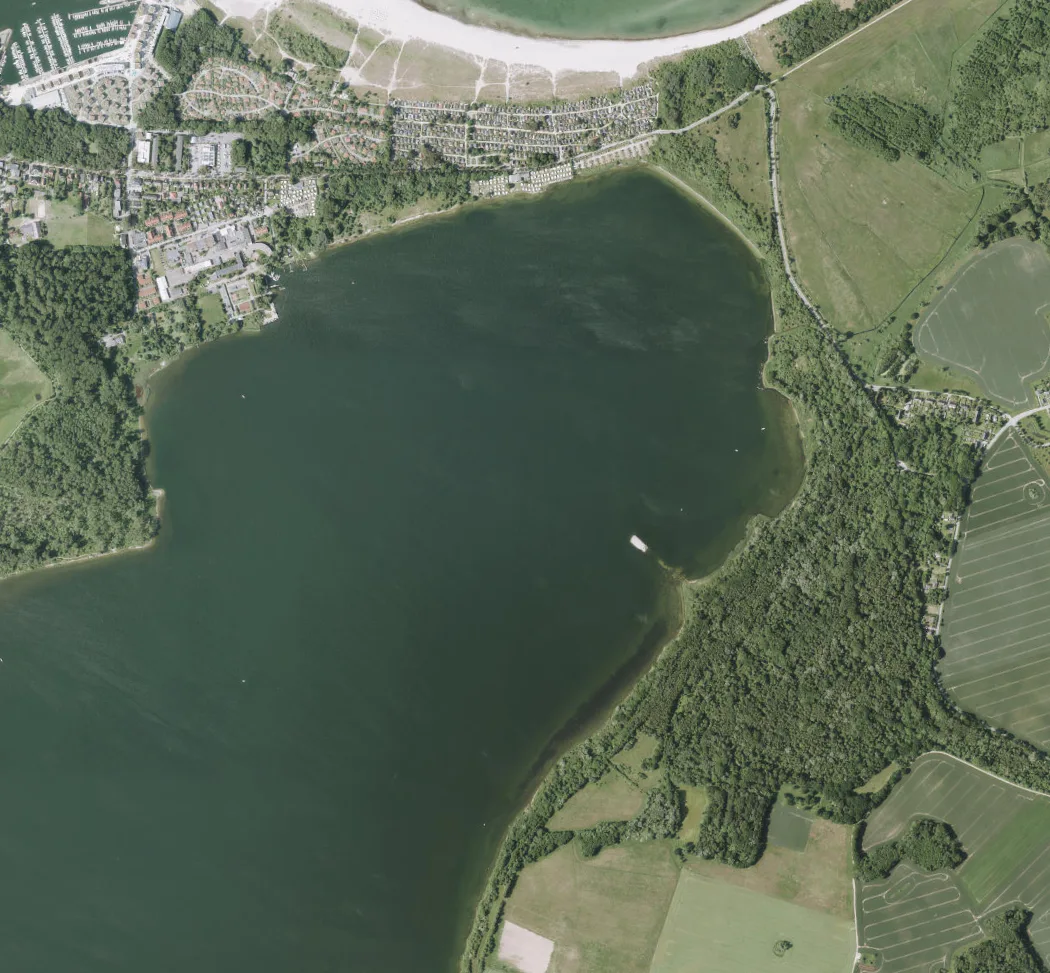Aktuelles Luftbild von Pötenitzer Wiek und Priwall-Ostspitze