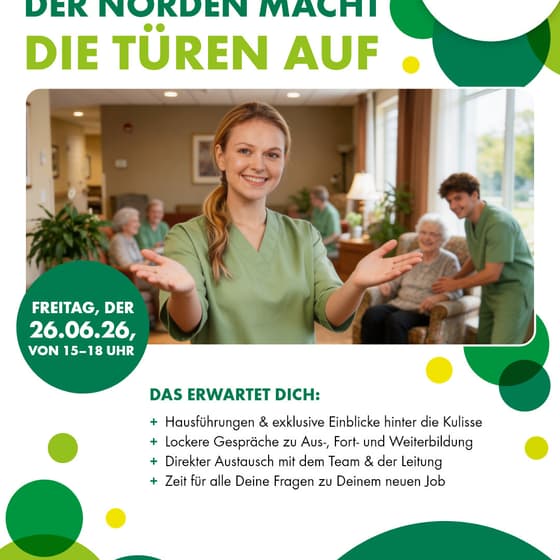 Save The Date, Wir laden ein, zum Bewerbertag. Komm vorbei lerne uns und viele gute Gründe kennen, u