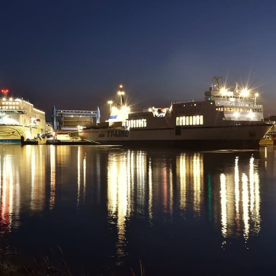 Abends am Skandinavienkai️ ⚓️ #travemuende #strand #passat #ostsee #ttline #luebeck #klaipeda #trell