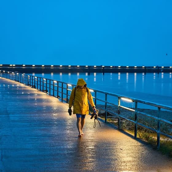 Endlich Regen… #travemuende #wetter #mole