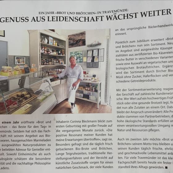 Juli Ausgabe „Travemünde Aktuell“ - kaum zu glauben!!! Nun bin ich schon 1 Jahr mit meinem kleinen L